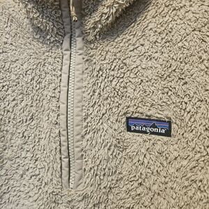 Patagonia Tan Sherpa Half-Zip Pullover